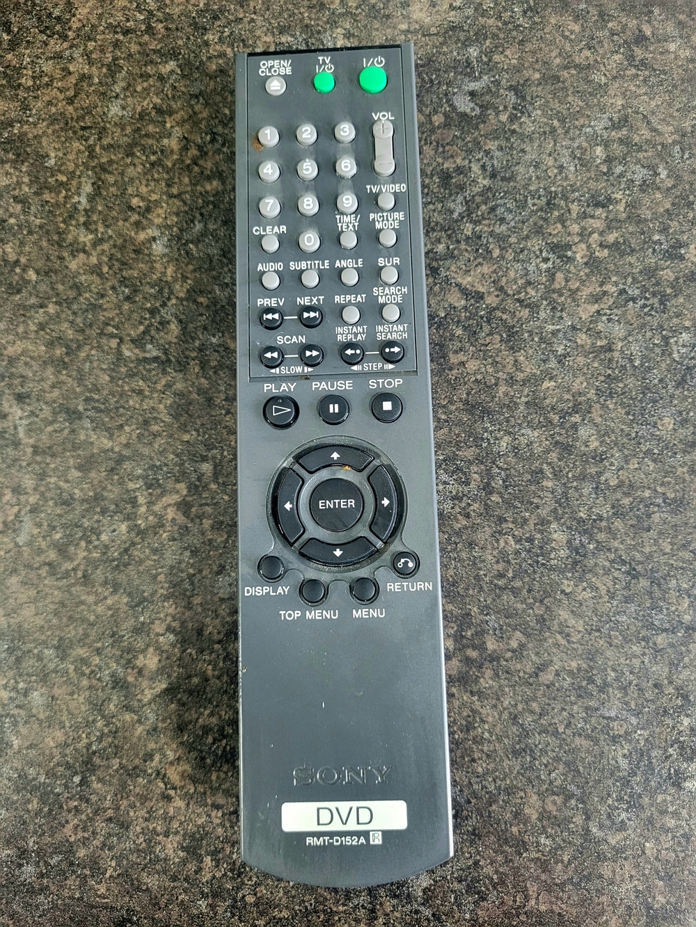 Sony DVD Player Remote RMT-D152a